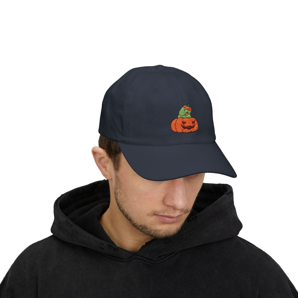 Pumpkin Bird Hat - Classic Embroidered Dad Cap