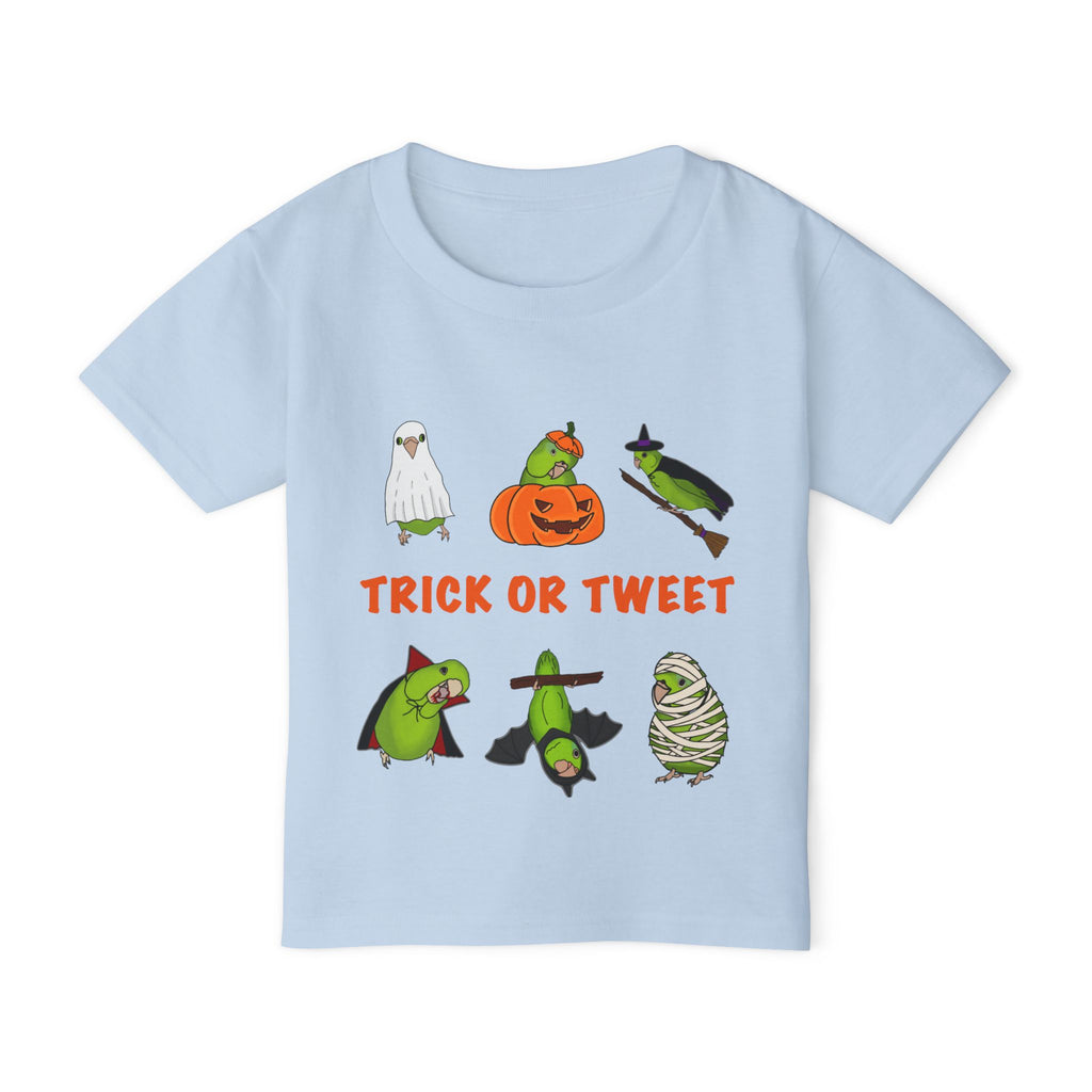 Trick or Tweet Parrotlet : TODDLER Halloween Bird Shirt, Spooky Season Shirt, Trick or Treat Shirt, Cute Halloween Apparel, Toddler Costume Top, Funny Kids Tee