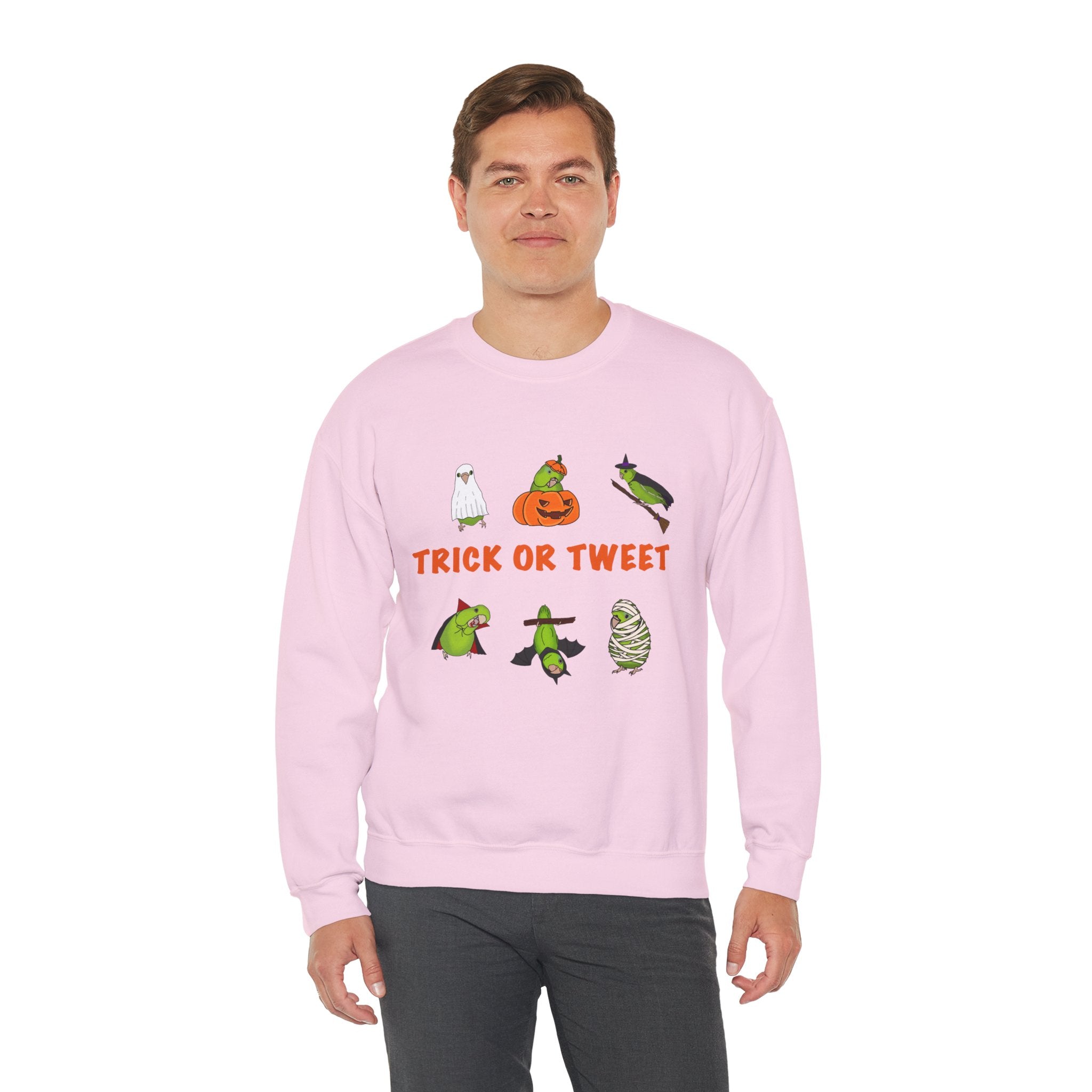 Trick or Tweet Parrotlet : Halloween Bird sweatshirt, Spooky Season Shirt, Fun Bird Lover Tee, Bird Watcher, Gift for - Adults