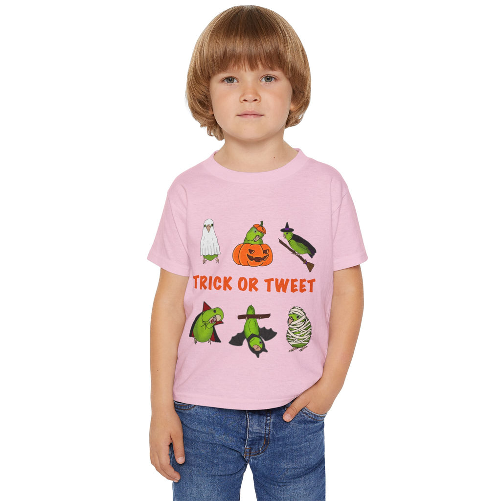 Trick or Tweet Parrotlet : TODDLER Halloween Bird Shirt, Spooky Season Shirt, Trick or Treat Shirt, Cute Halloween Apparel, Toddler Costume Top, Funny Kids Tee