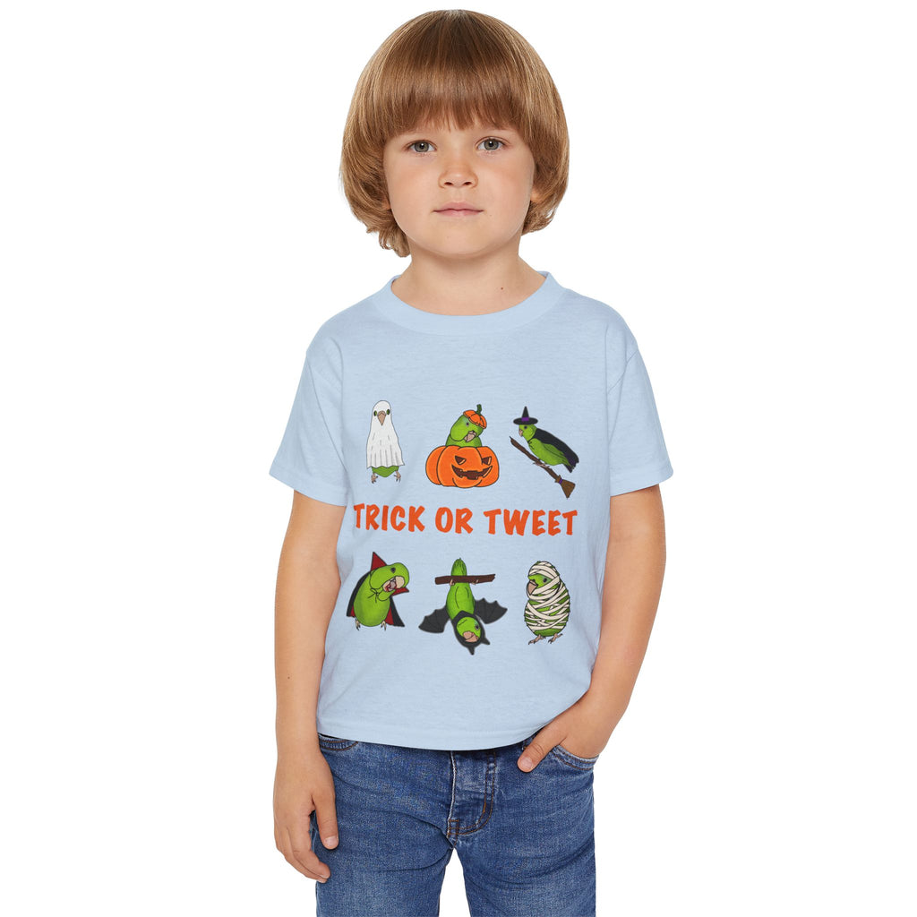 Trick or Tweet Parrotlet : TODDLER Halloween Bird Shirt, Spooky Season Shirt, Trick or Treat Shirt, Cute Halloween Apparel, Toddler Costume Top, Funny Kids Tee