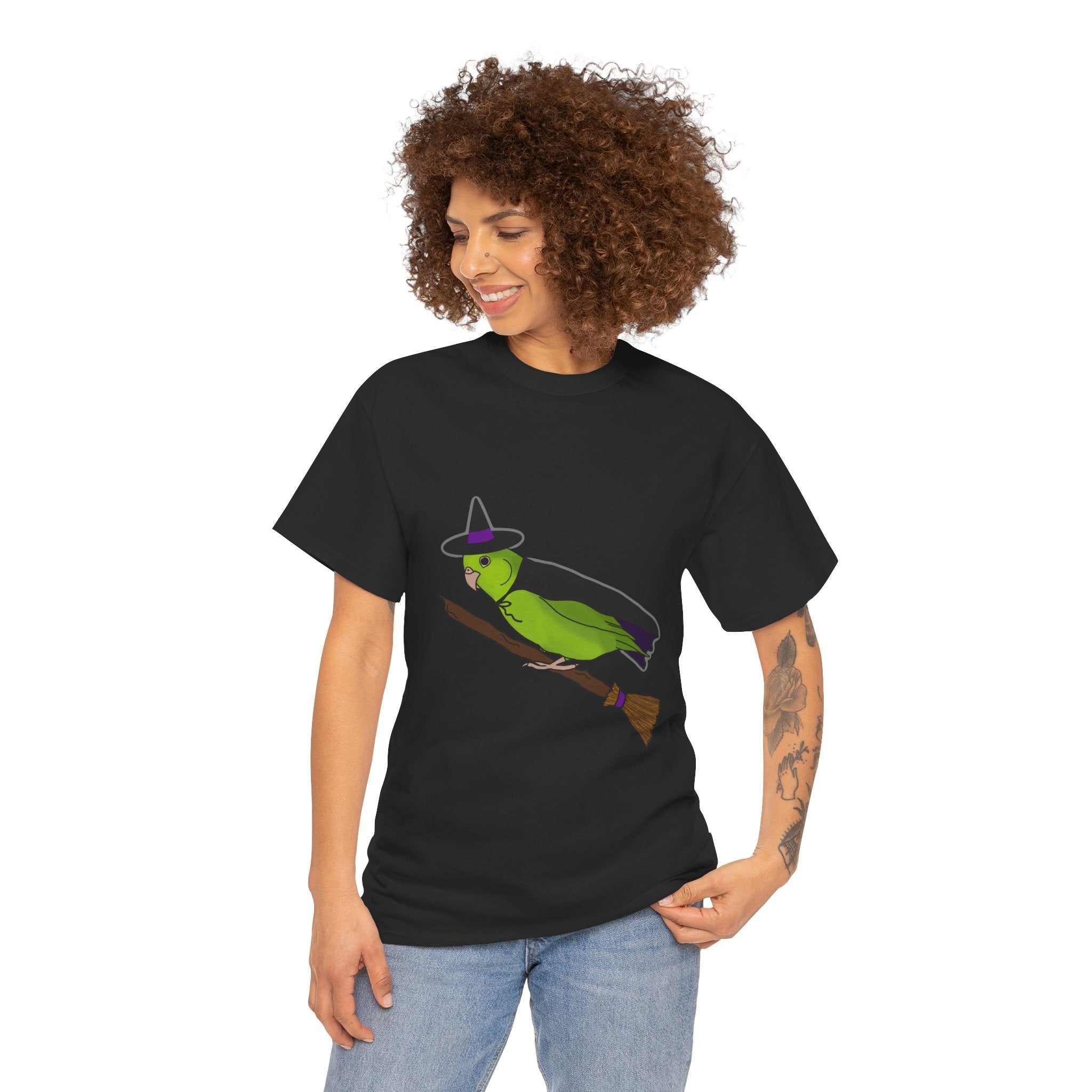 Witch Parrotlet : Halloween Bird sweatshirt, Spooky Season Shirt, Fun Bird Lover Tee, Bird Watcher, Gift for - Adults