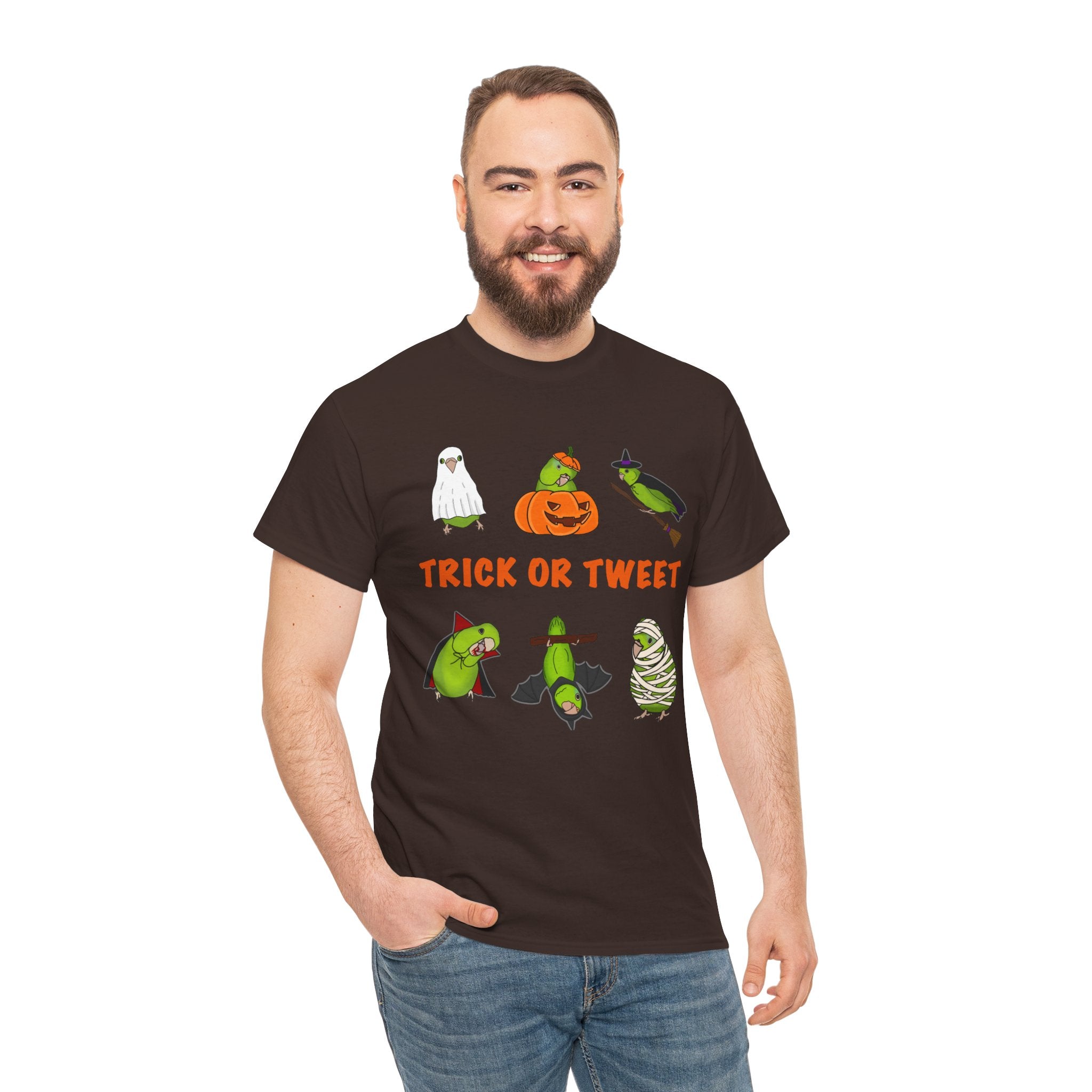 Trick or Tweet Parrotlet : Halloween Bird sweatshirt, Spooky Season Shirt, Fun Bird Lover Tee, Bird Watcher, Gift for - Adults
