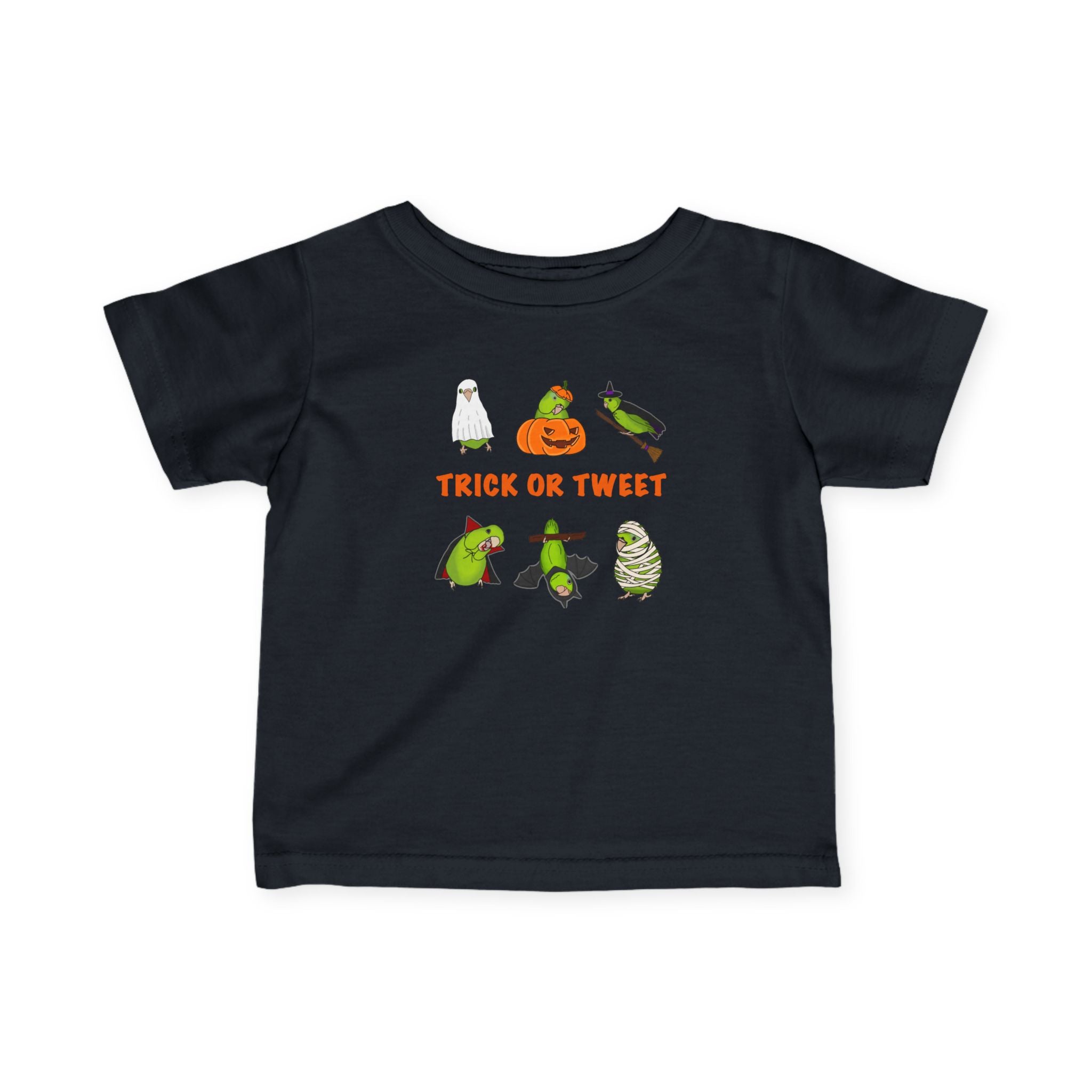 Trick or Tweet! Parrotlet : INFANT Halloween Bird tee, Spooky Season Shirt, cute baby halloween,  Gift for INFANT
