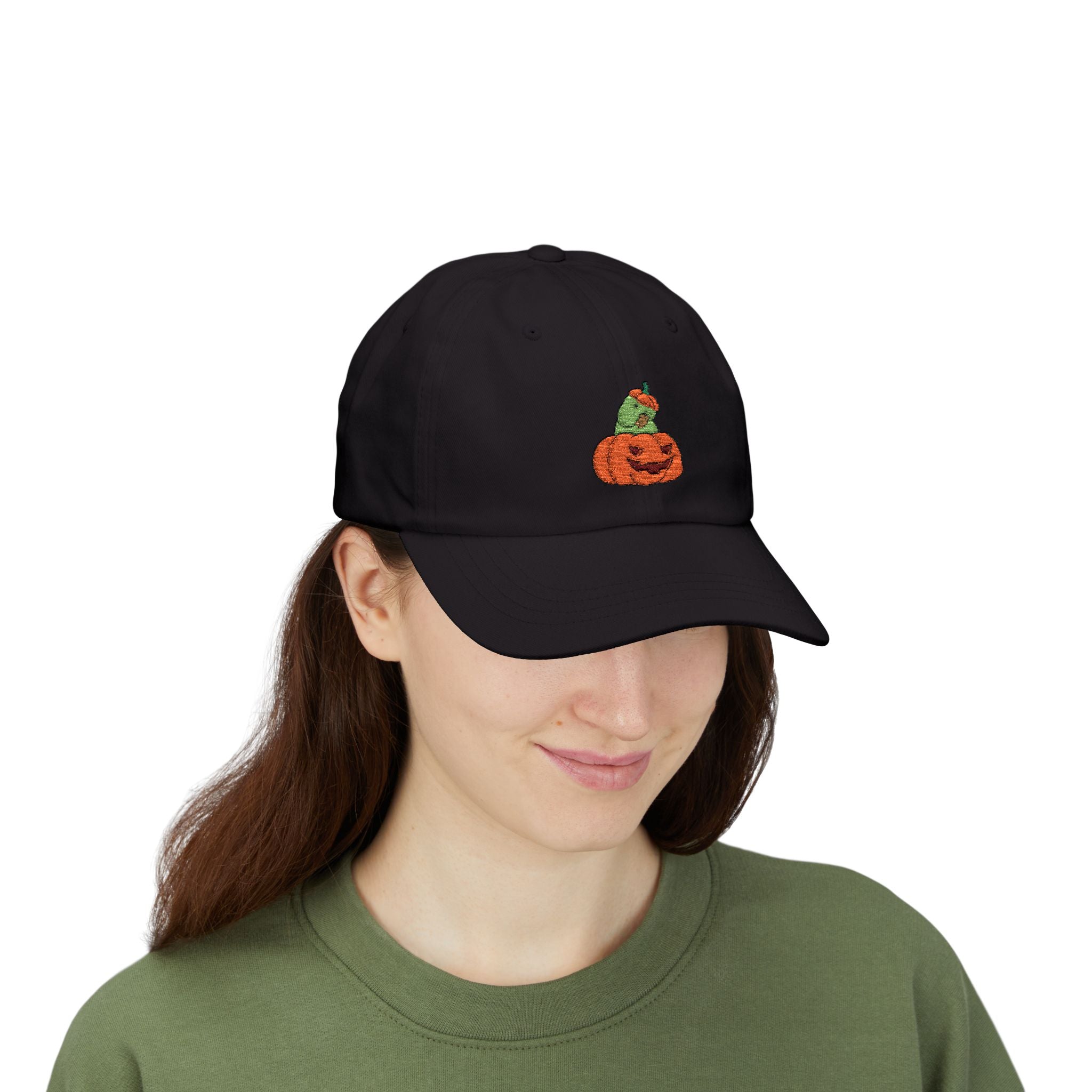 Pumpkin Bird Hat - Classic Embroidered Dad Cap