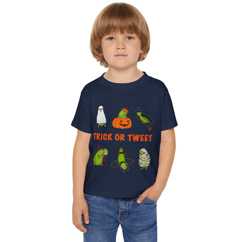 Trick or Tweet Parrotlet : TODDLER Halloween Bird Shirt, Spooky Season Shirt, Trick or Treat Shirt, Cute Halloween Apparel, Toddler Costume Top, Funny Kids Tee