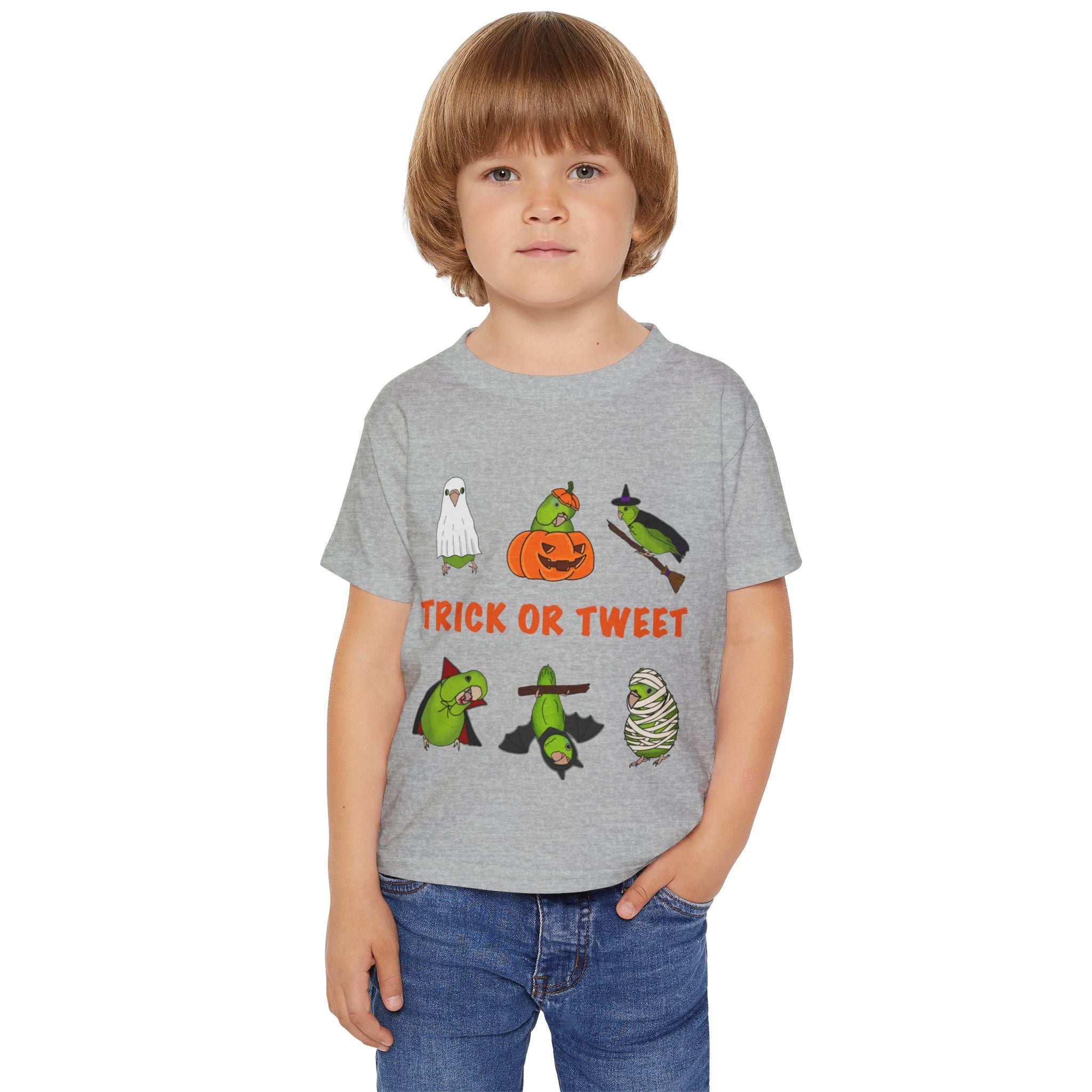 Trick or Tweet Parrotlet : TODDLER Halloween Bird Shirt, Spooky Season Shirt, Trick or Treat Shirt, Cute Halloween Apparel, Toddler Costume Top, Funny Kids Tee