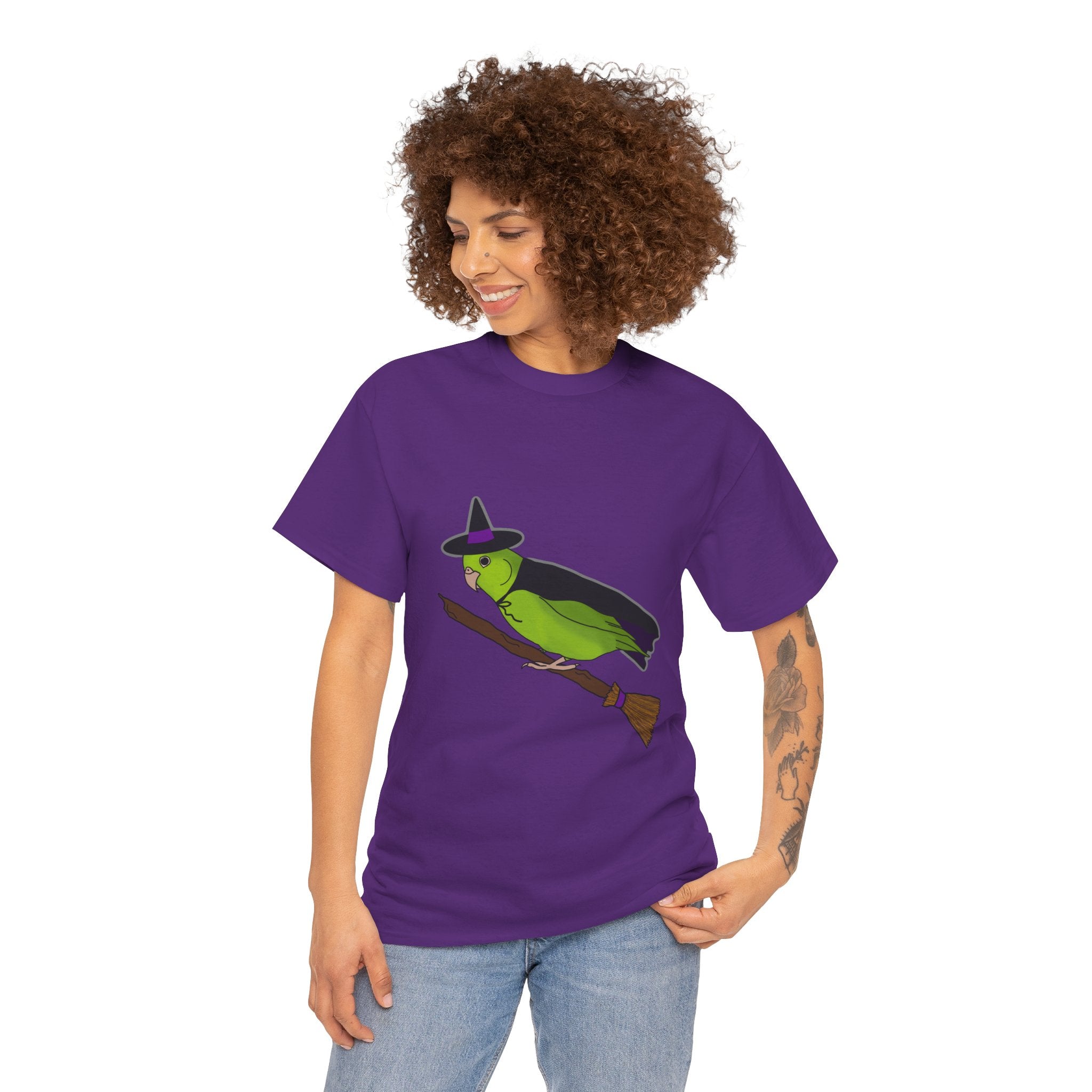Witch Parrotlet : Halloween Bird sweatshirt, Spooky Season Shirt, Fun Bird Lover Tee, Bird Watcher, Gift for - Adults