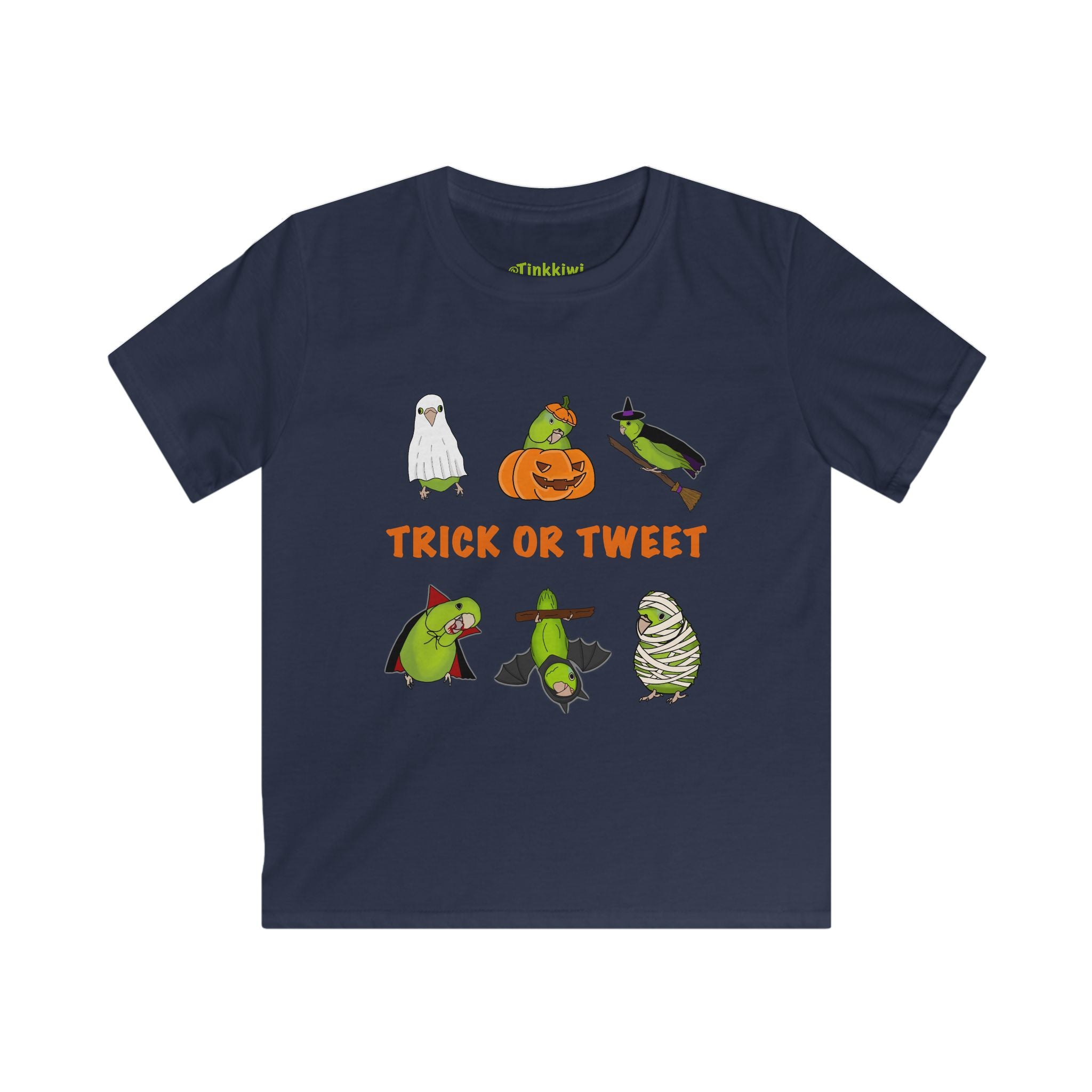 Trick or Tweet Parrotlet : KIDS Halloween Bird Shirt, Spooky Season Shirt, Fun Bird Lover Tee, Bird Watcher, Gift for - KIDS
